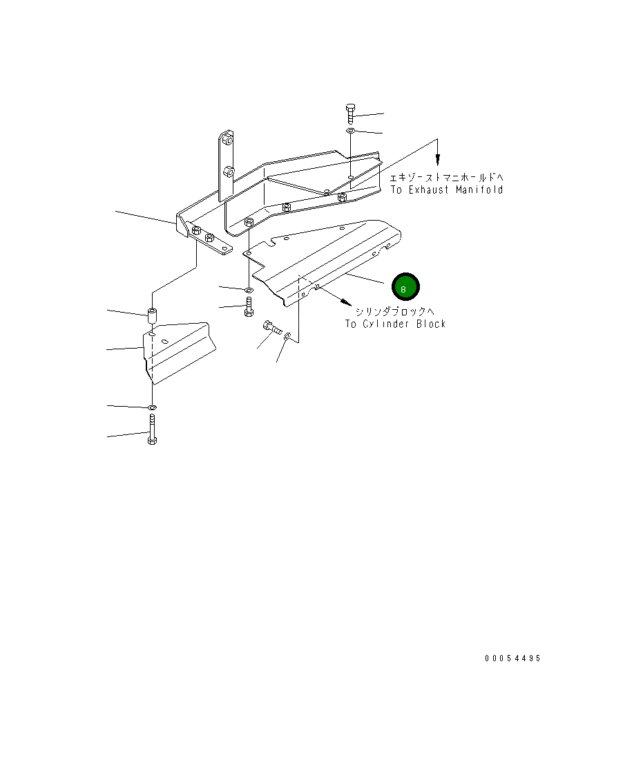 Крышка 23B-02-34421 Komatsu