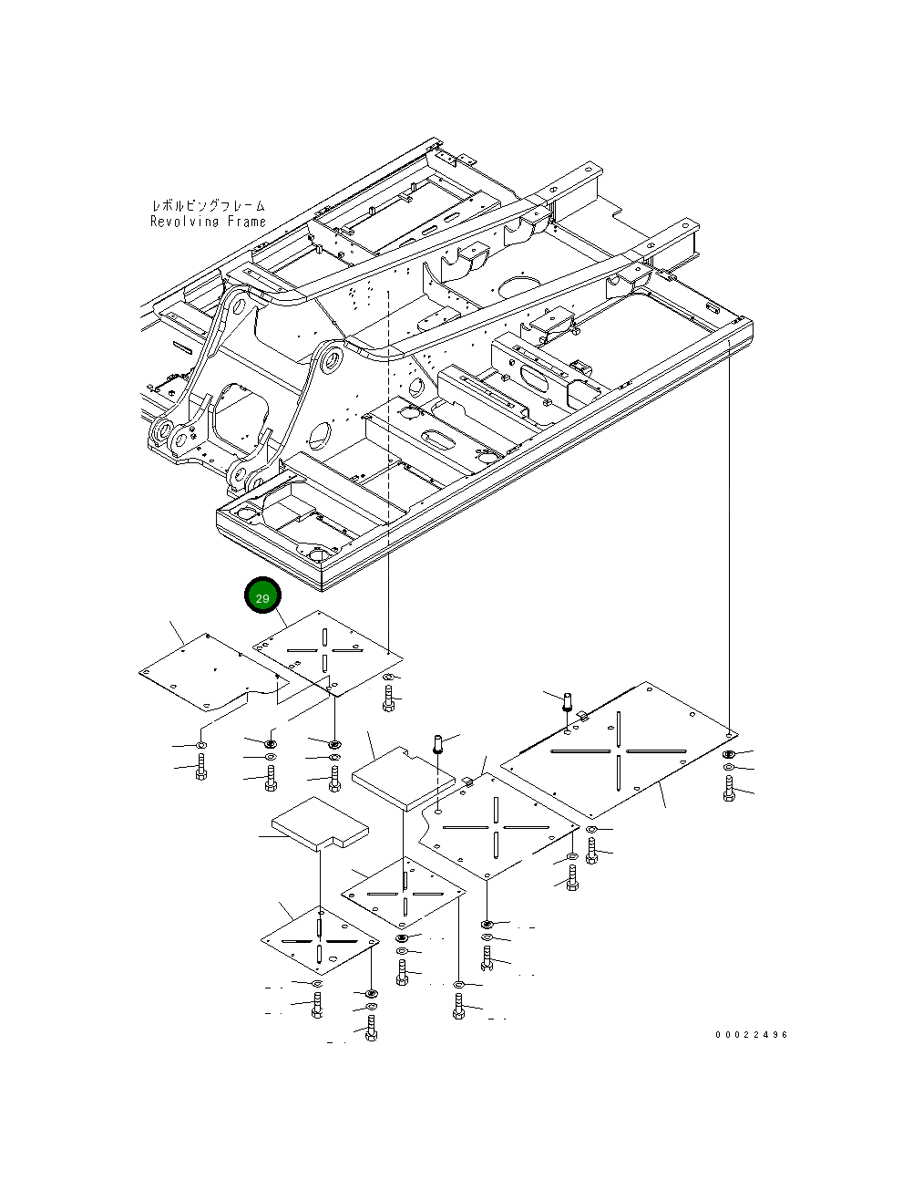 Крышка 207-54-72352 Komatsu