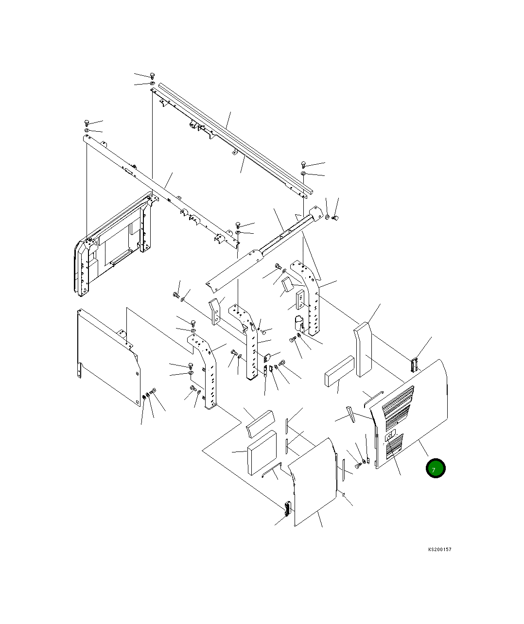 Крышка 20Y-54-71126 Komatsu