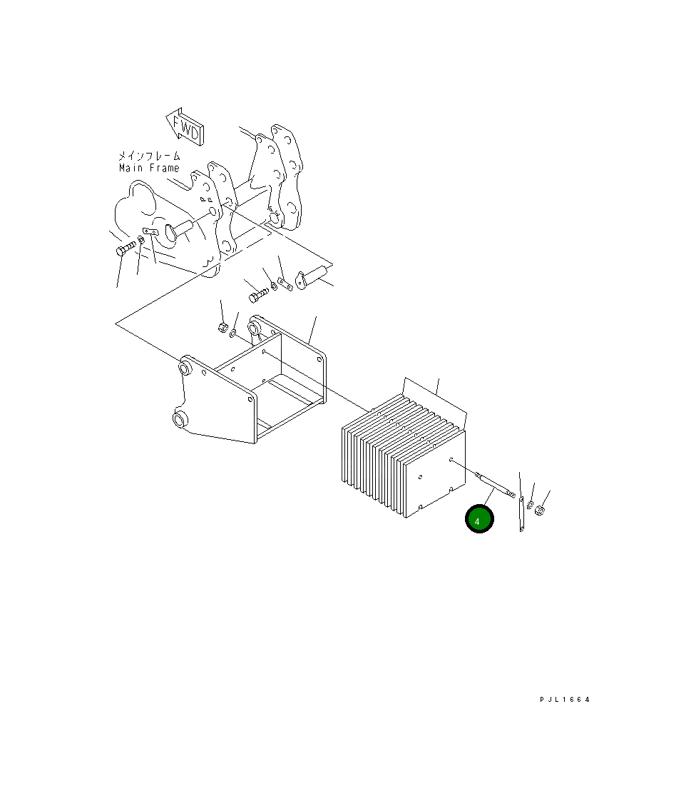 Болт 195-69-22220  Komatsu