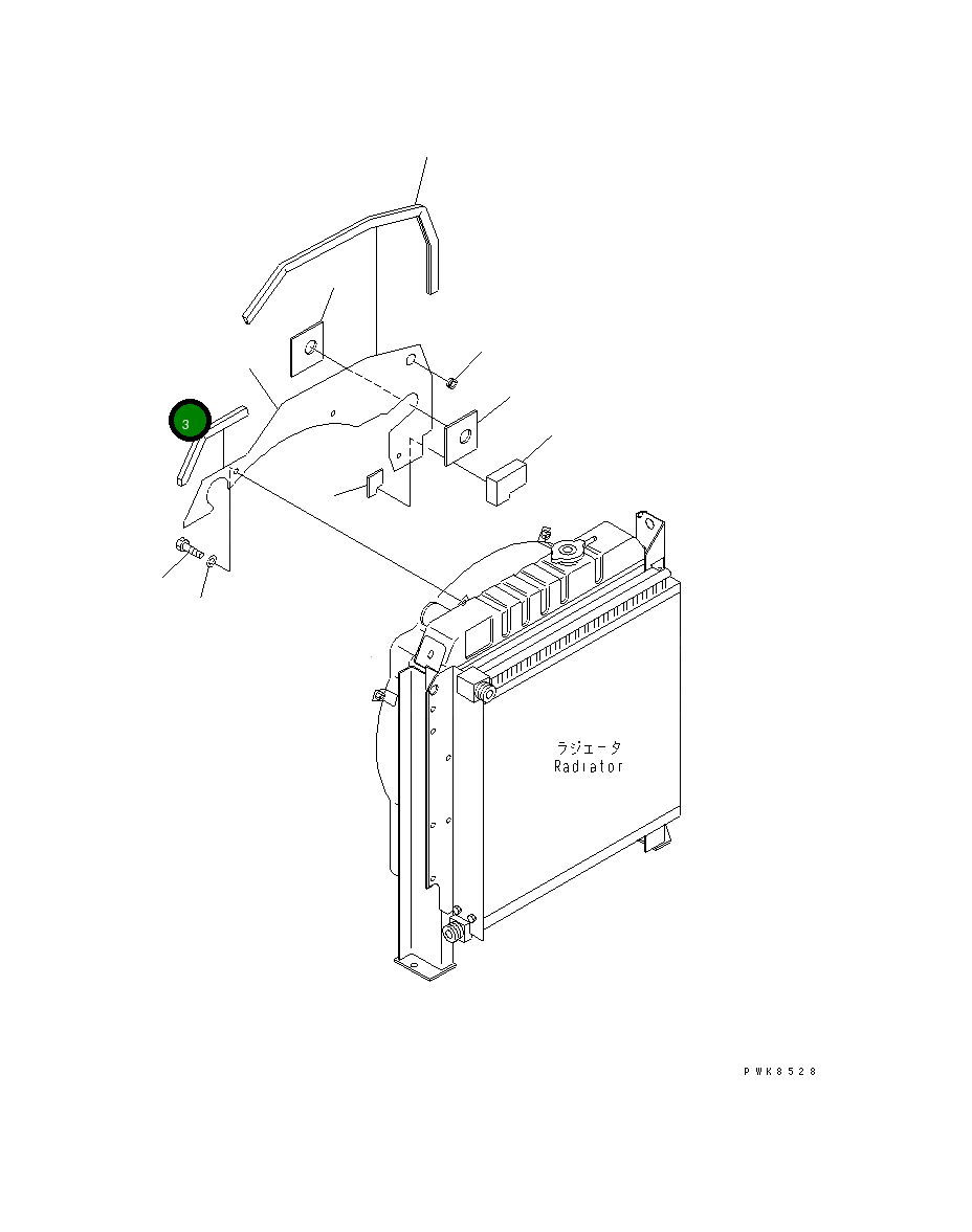 Крышка 21W-03-38170 Komatsu