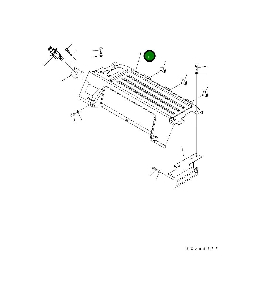 Крышка 20Y-53-12252 Komatsu