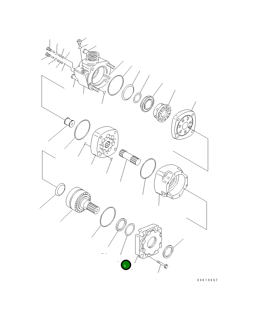 Кольцо (K1) ST6943 Komatsu