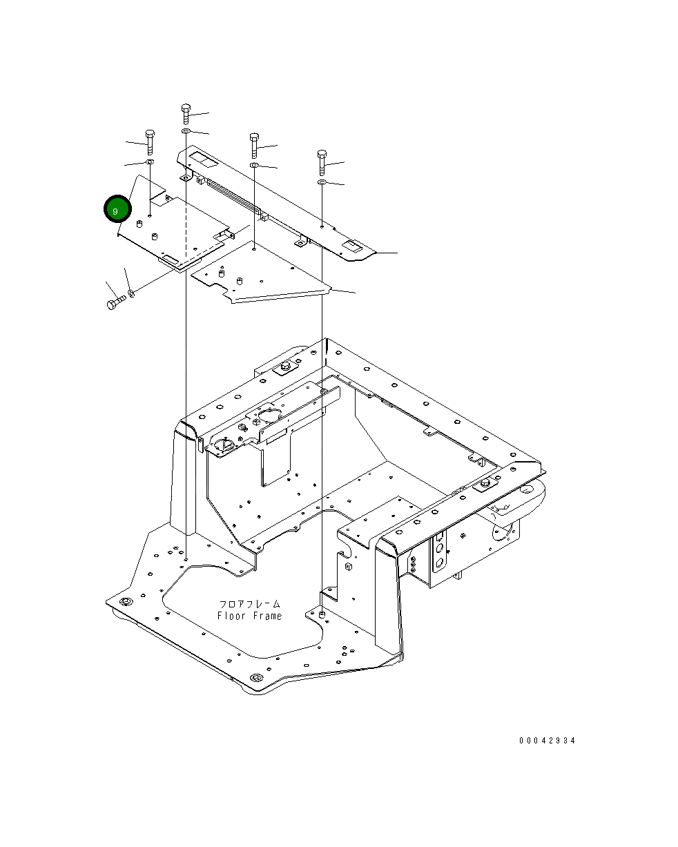 Крышка 17A-54-46851 Komatsu