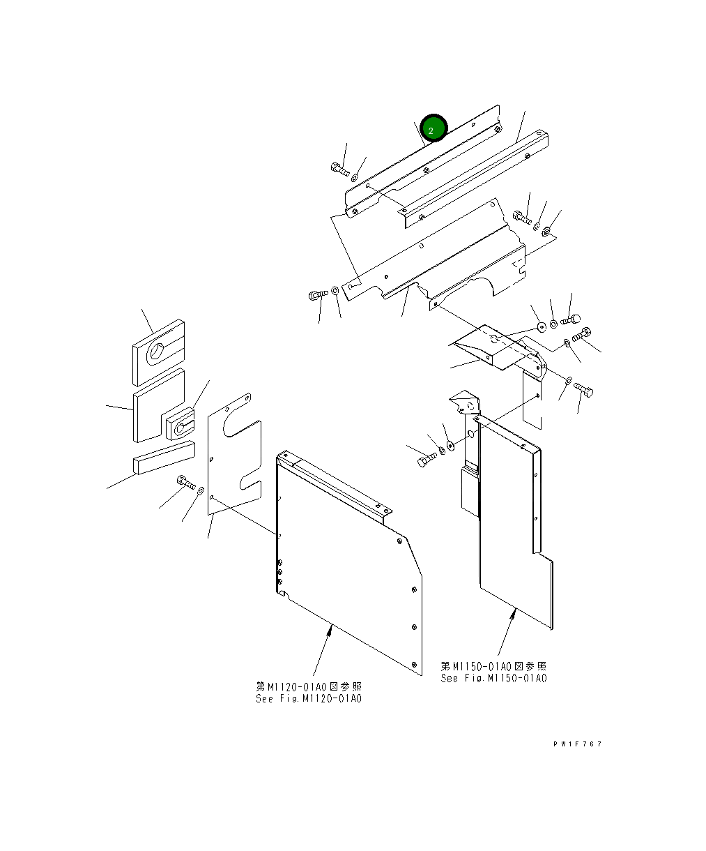 Крышка 21K-54-71561 Komatsu