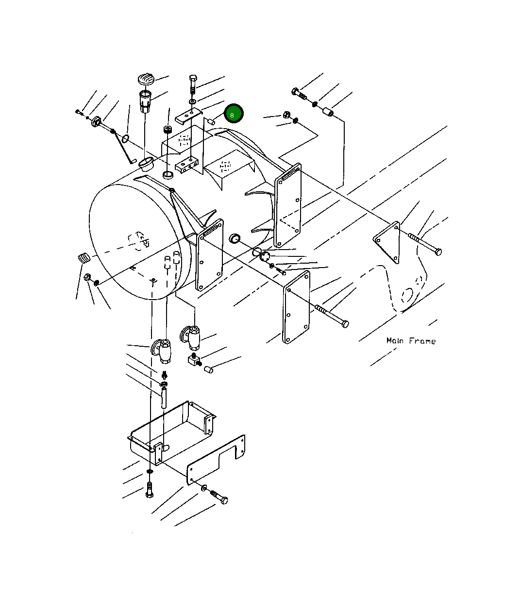 Крышка 561-04-61160  Komatsu
