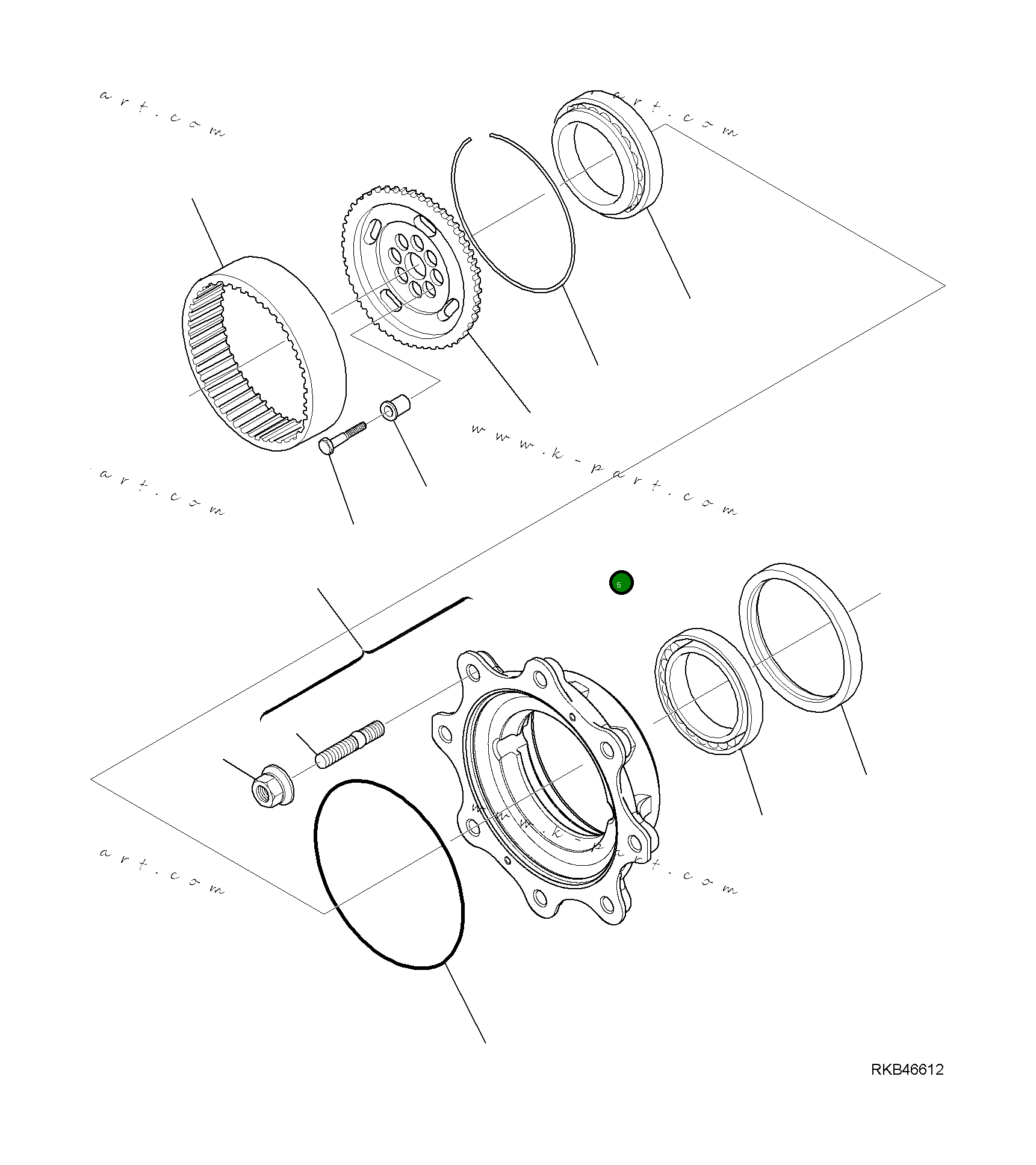 Кольцо CA0125344 Komatsu