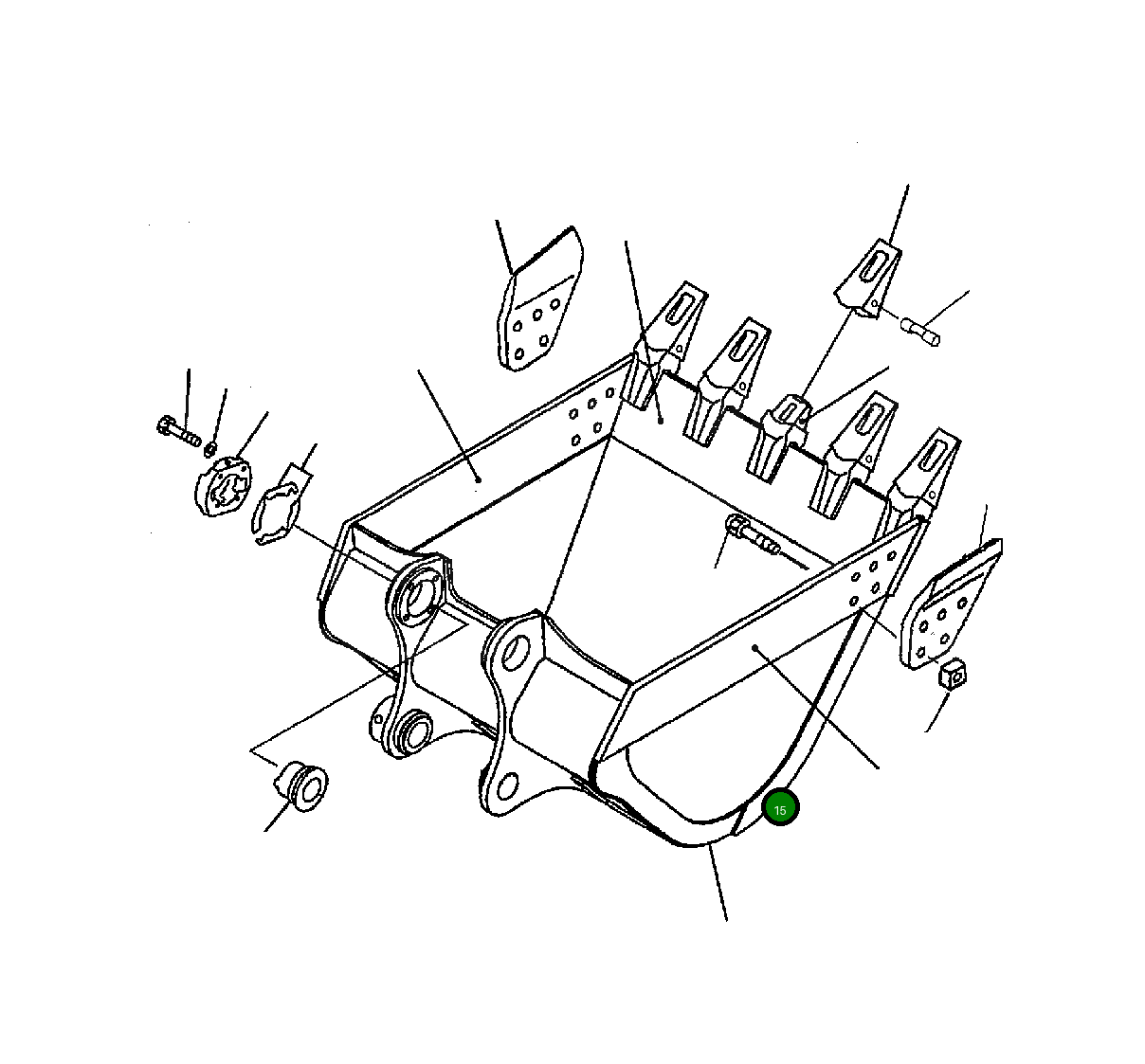 Болт 198-321-4210 Komatsu