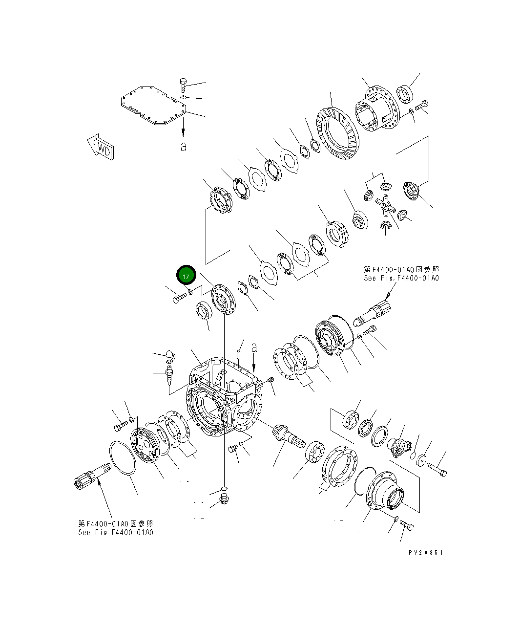 Крышка 419-22-27121  Komatsu