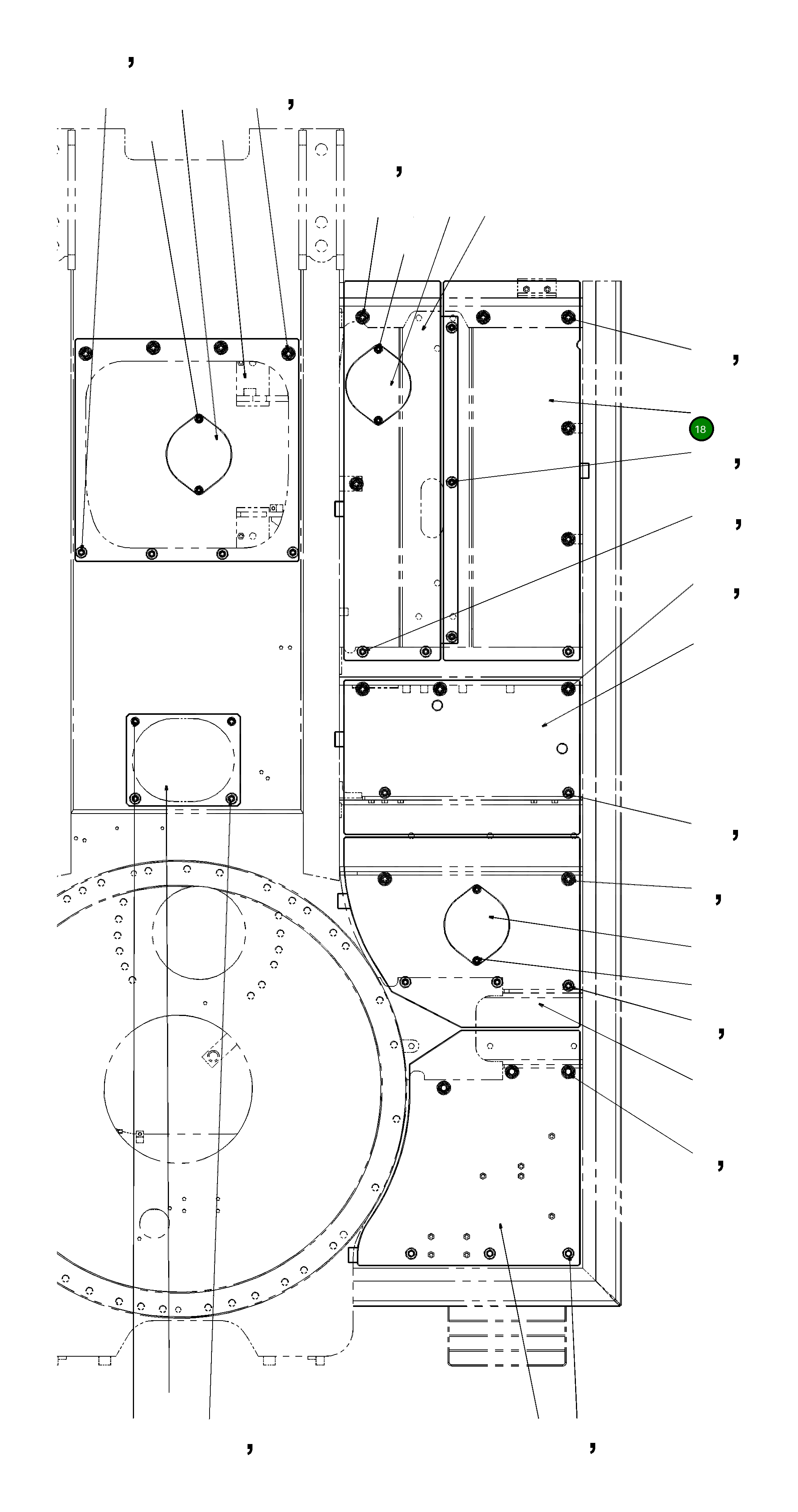 Крышка 207-54-KB740  Komatsu