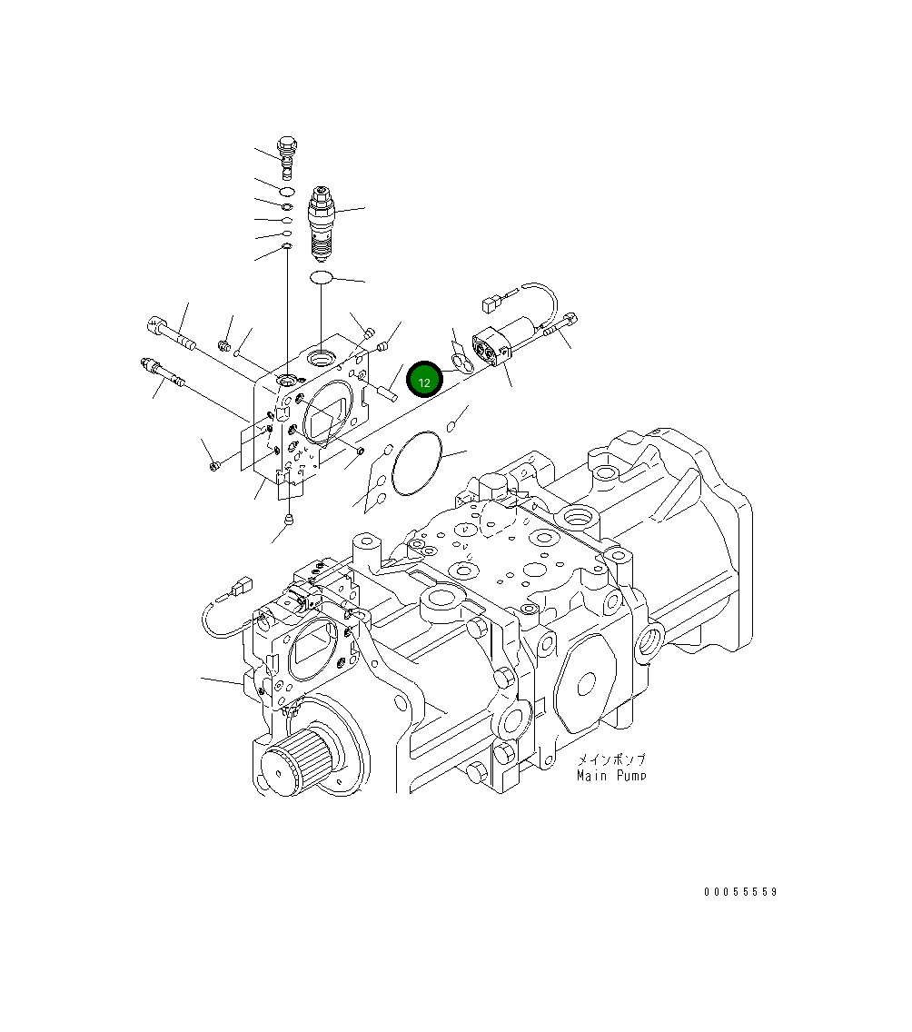 Кольцо уплотнительное (O-Ring) 708-2K-16320 Komatsu