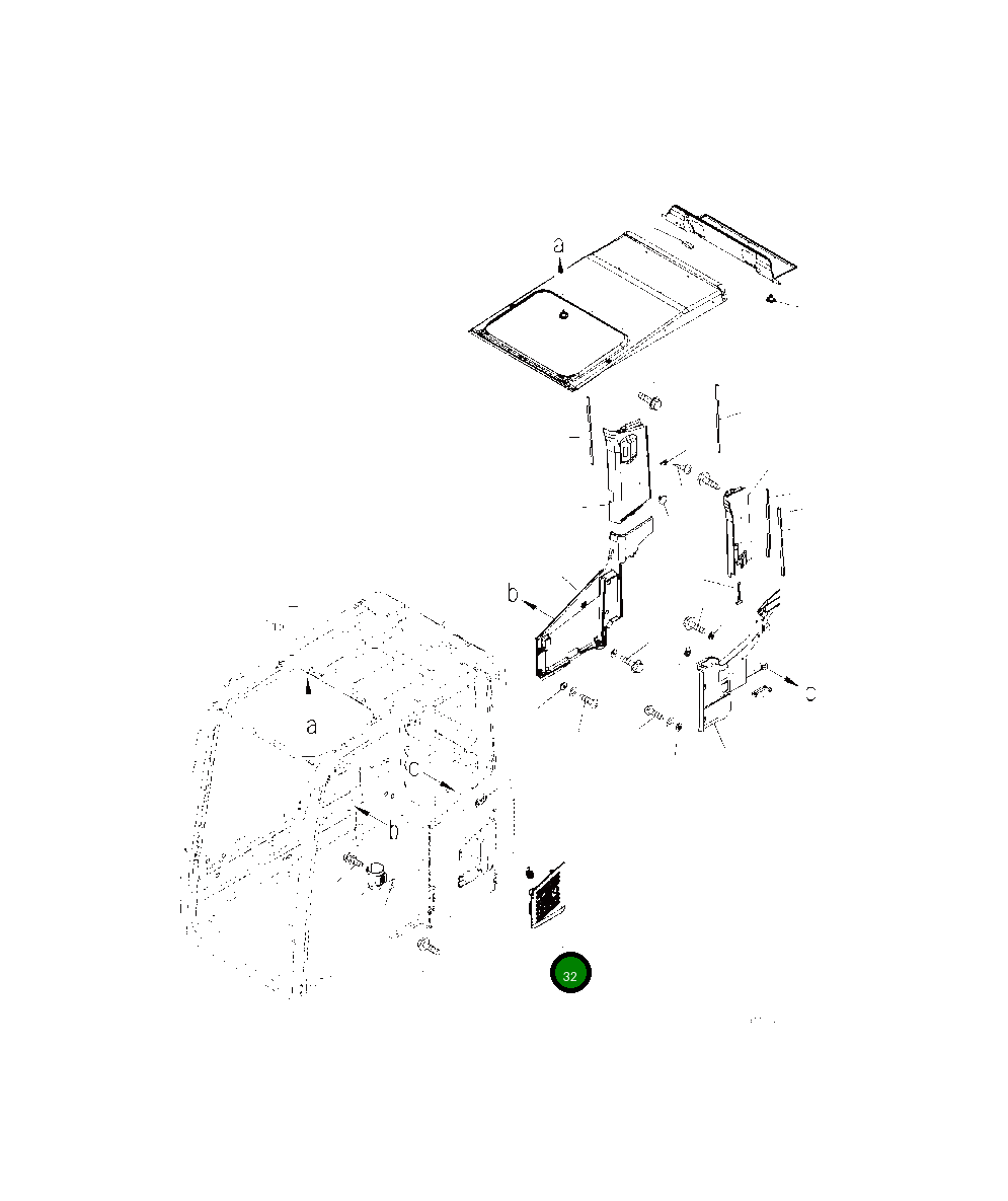 Крышка 20Y-53-13960 Komatsu