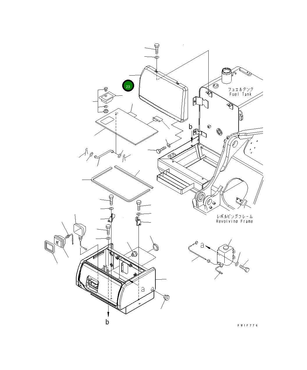 Крышка 21K-54-71830 Komatsu