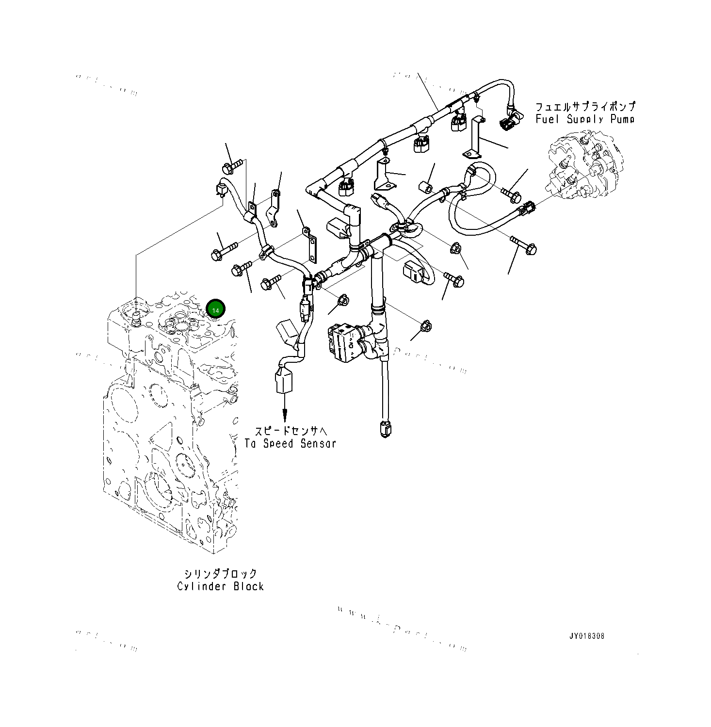 Болт 6754819390 Komatsu