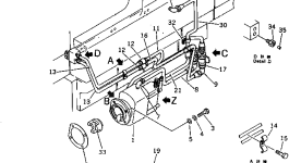 Кронштейн CU3200070 Komatsu