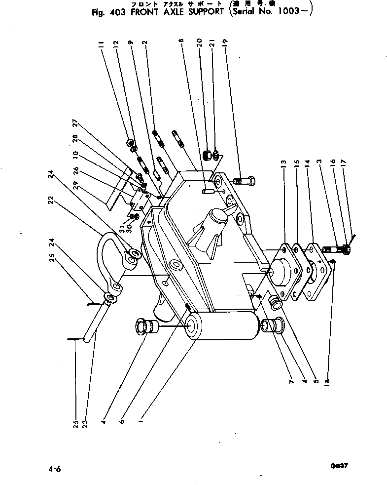 Болт 01000-32490  Komatsu
