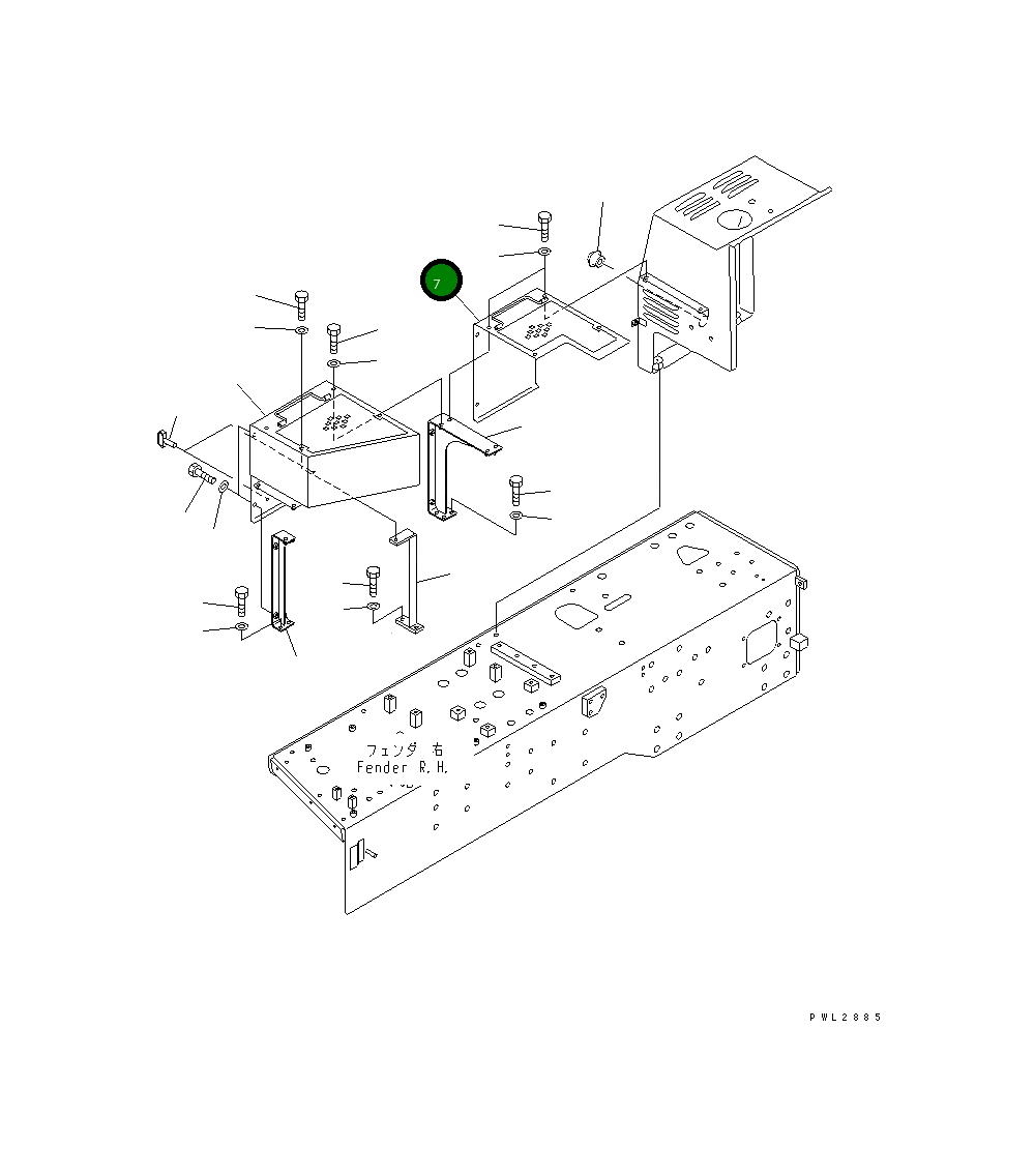 Крышка 175-54-48590 Komatsu