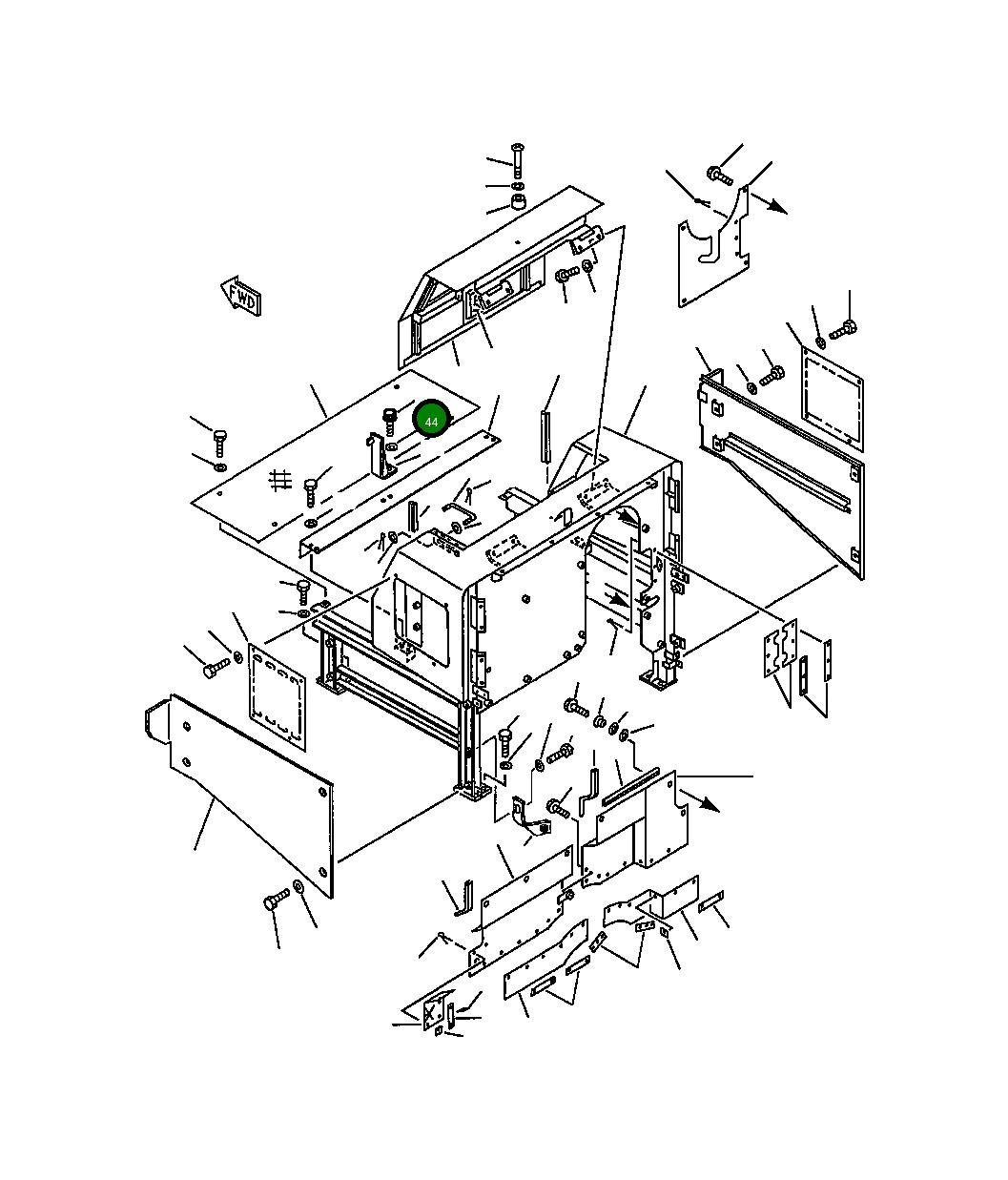 Болт 01435-51230 Komatsu