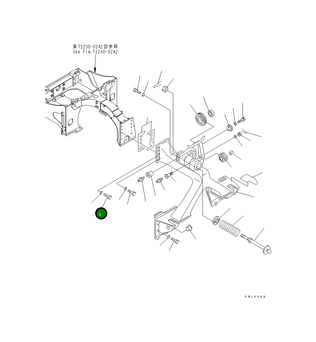 Болт 01018-12485 Komatsu