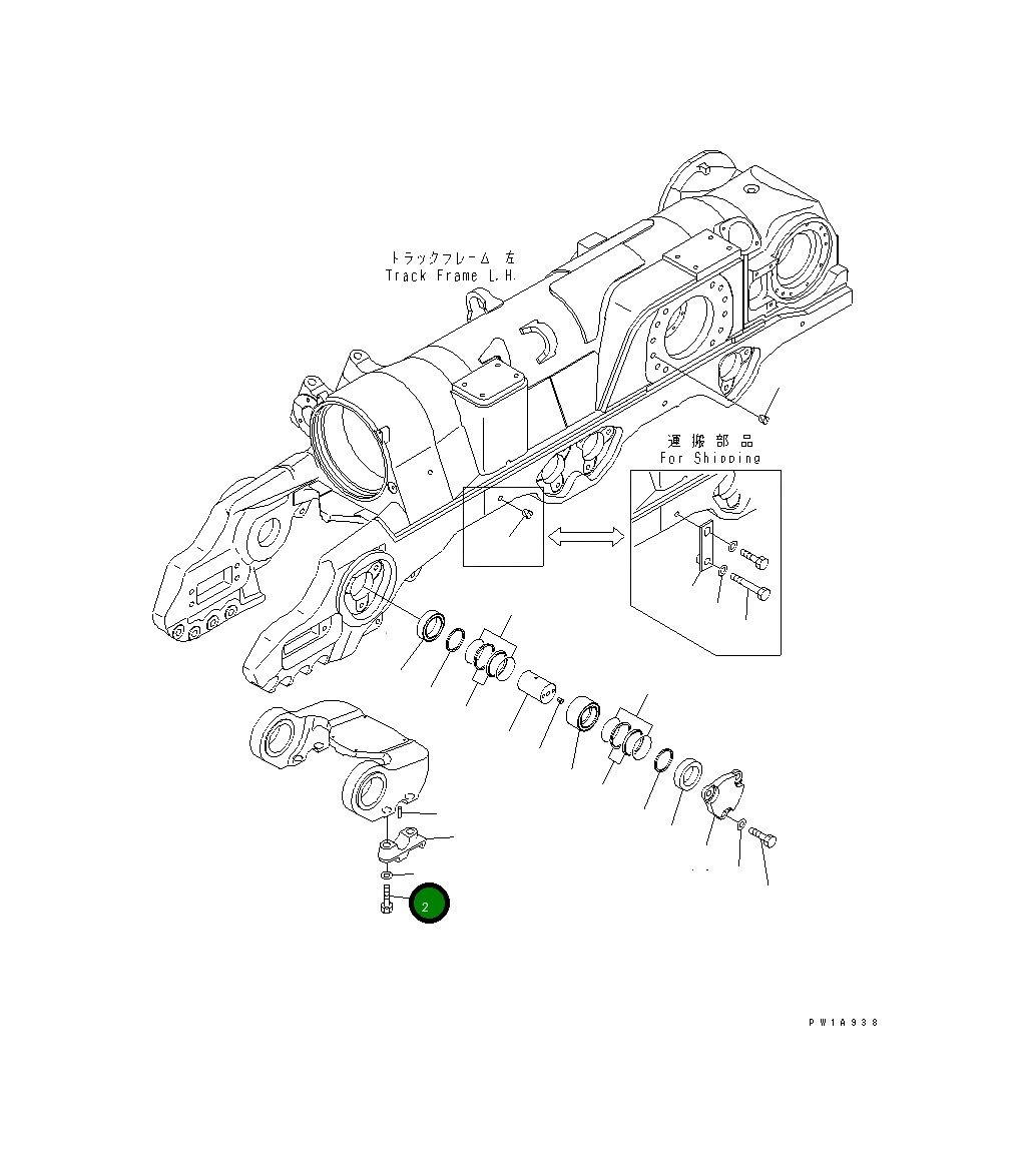 Болт 19M-09-12850 Komatsu
