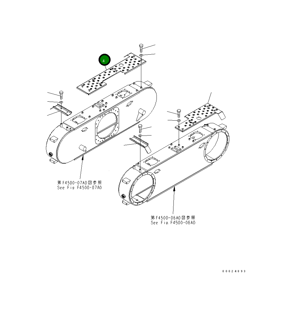 Крышка 23C-43-55272 Komatsu