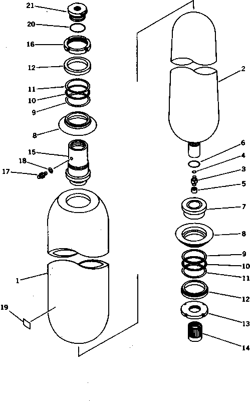 Кольцо уплотнительное (O-Ring) 21T-60-12970  Komatsu
