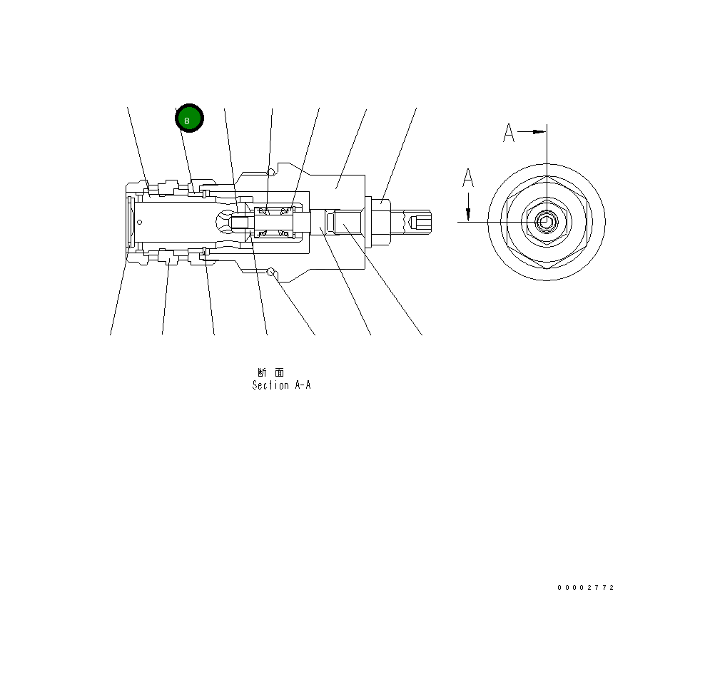 Кольцо UC1706501543 Komatsu