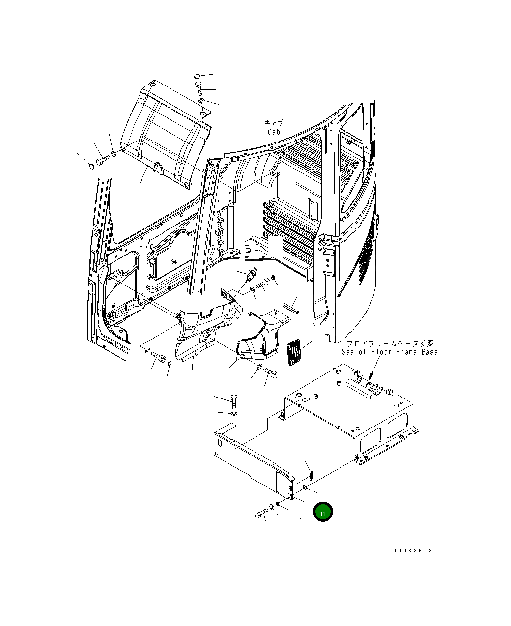 Крышка 21W-54-42182 Komatsu