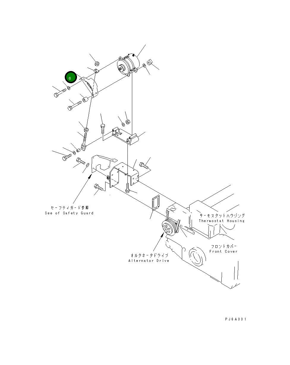 Крышка 6215-81-6160 Komatsu
