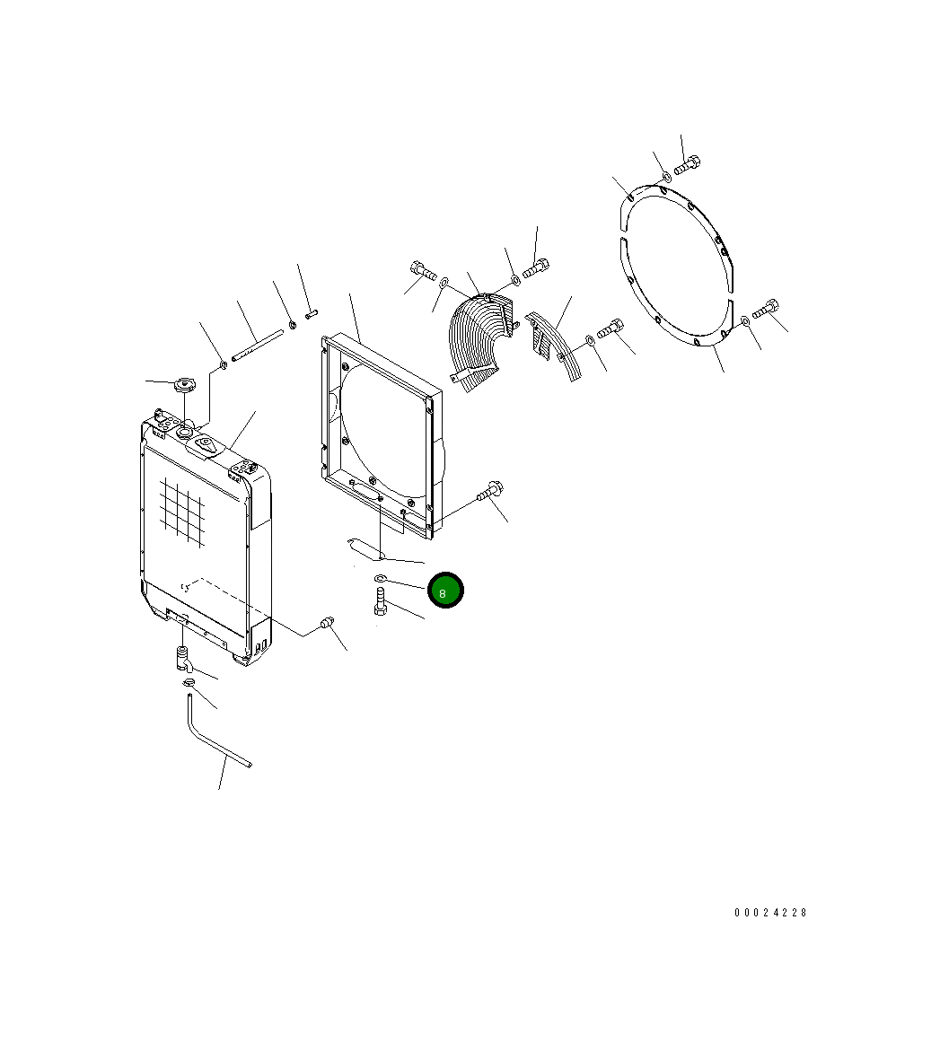 Крышка 12G-03-61130  Komatsu