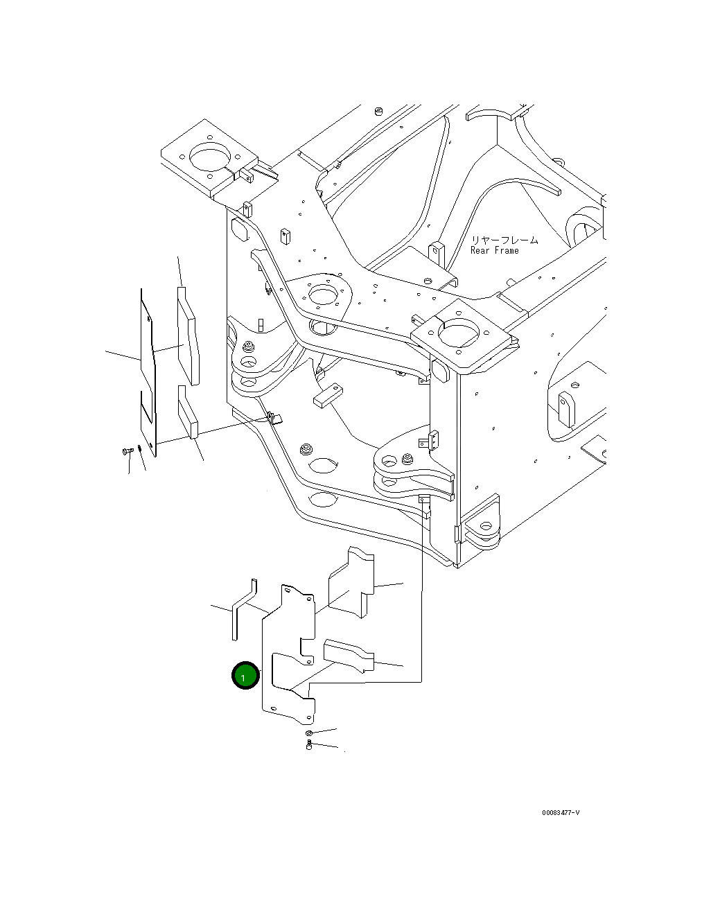 Крышка 423-S95-7930  Komatsu