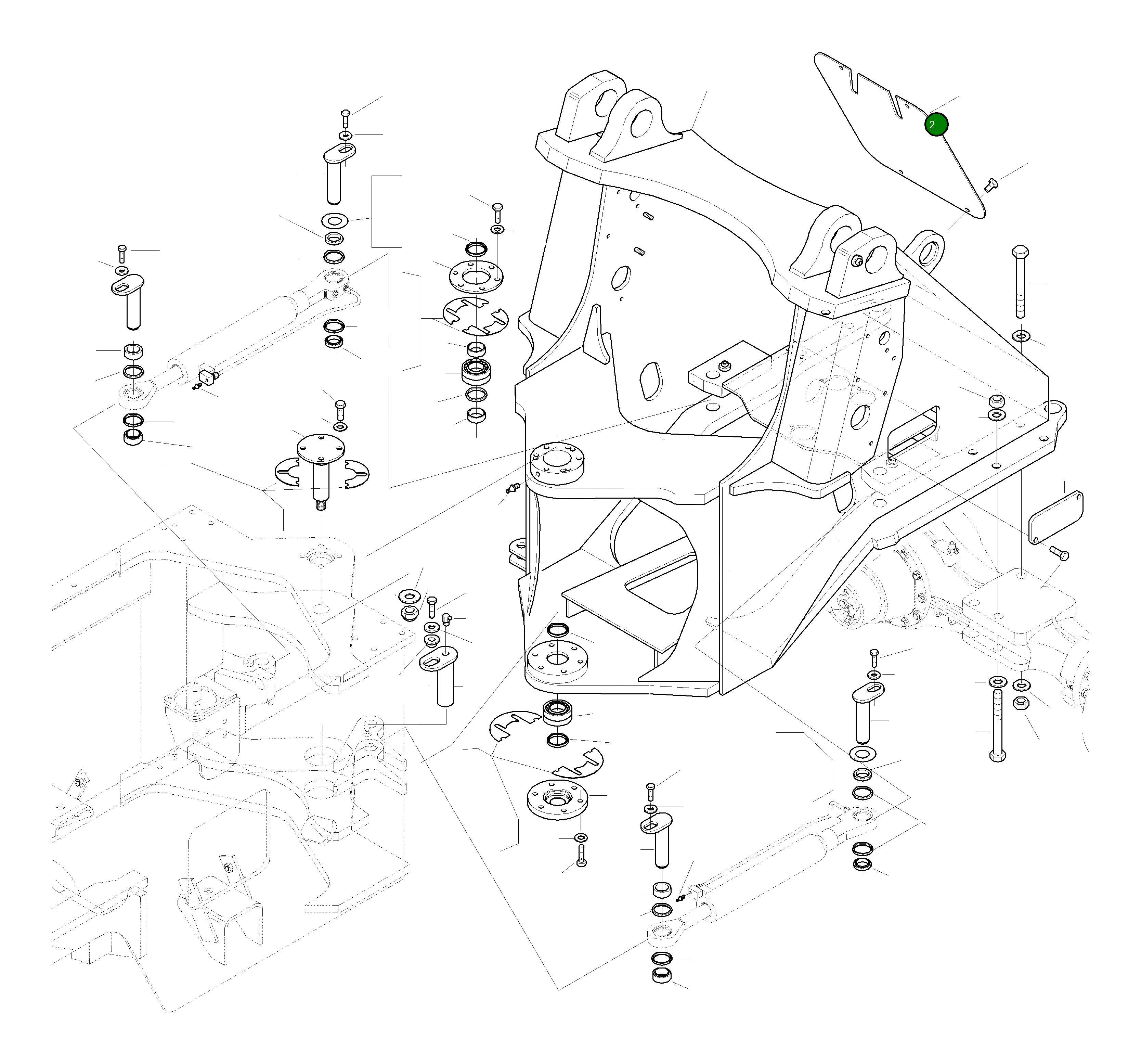 Крышка 42Y-46-H1550  Komatsu