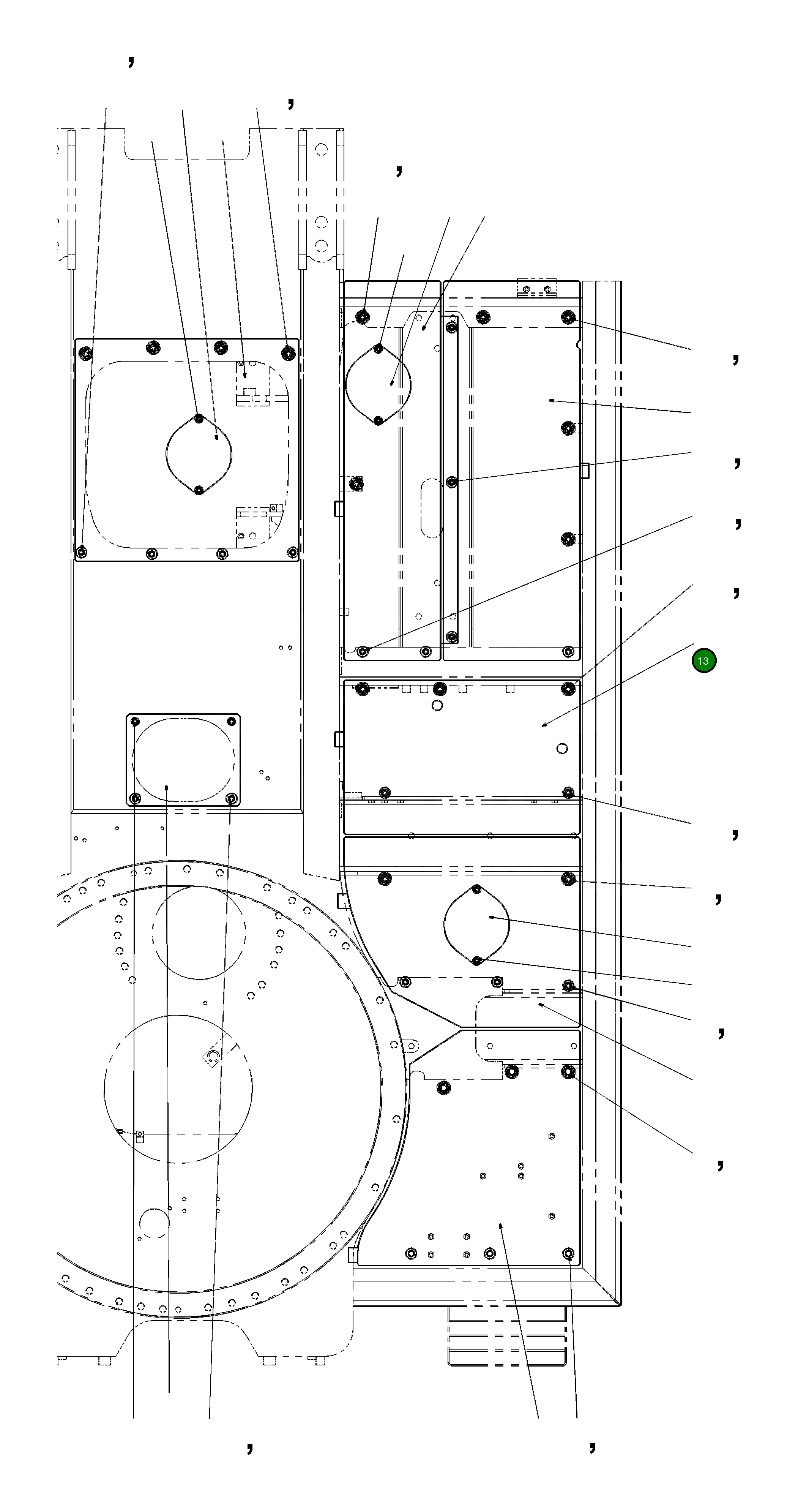 Крышка 207-54-KB750 Komatsu
