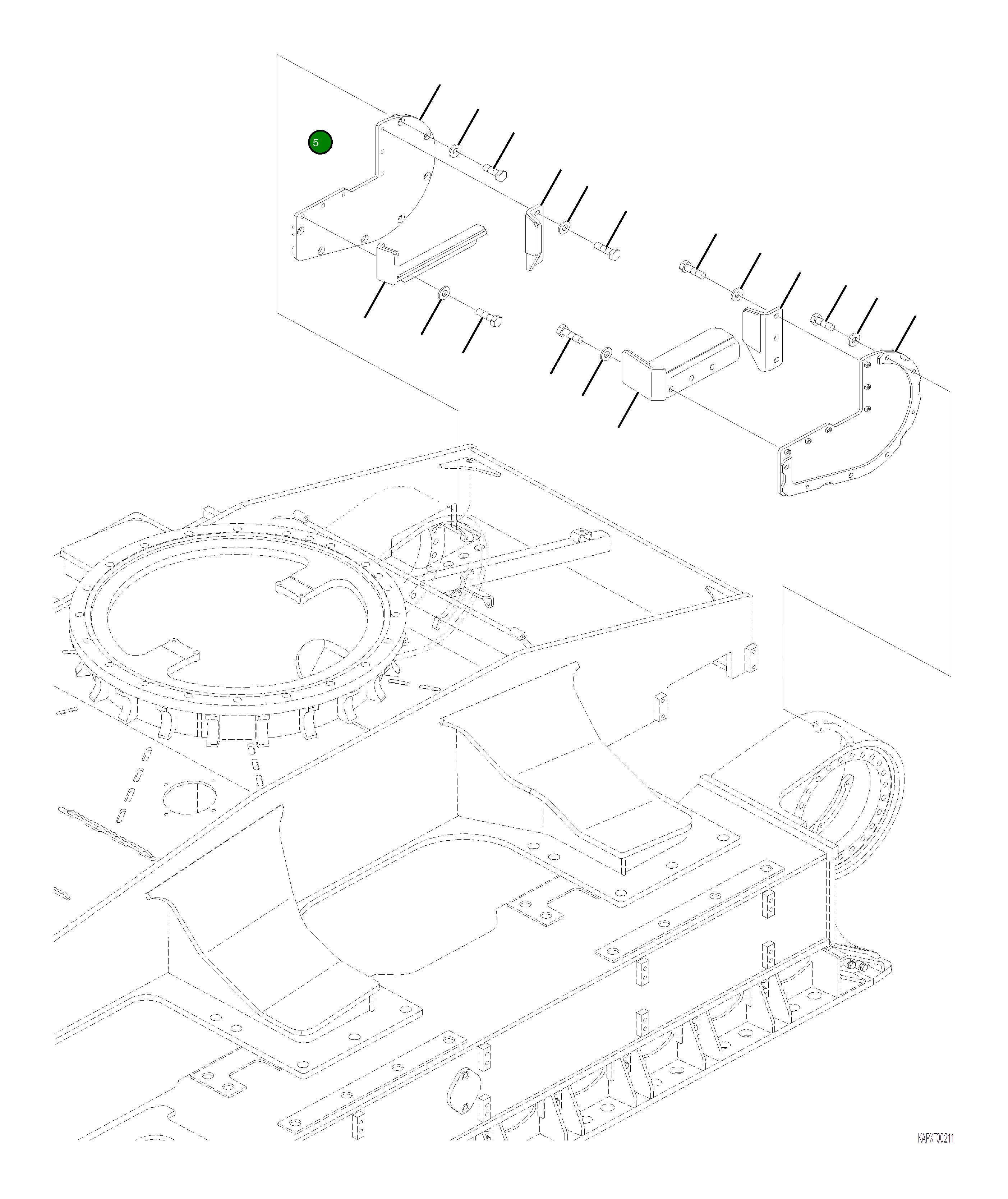 Крышка 4A1-27-21260 Komatsu