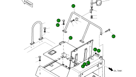 Крышка 2621-3057B Komatsu