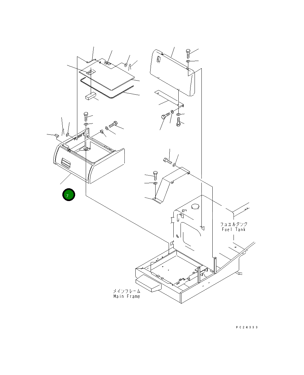 Крышка 20Y-54-29612 Komatsu