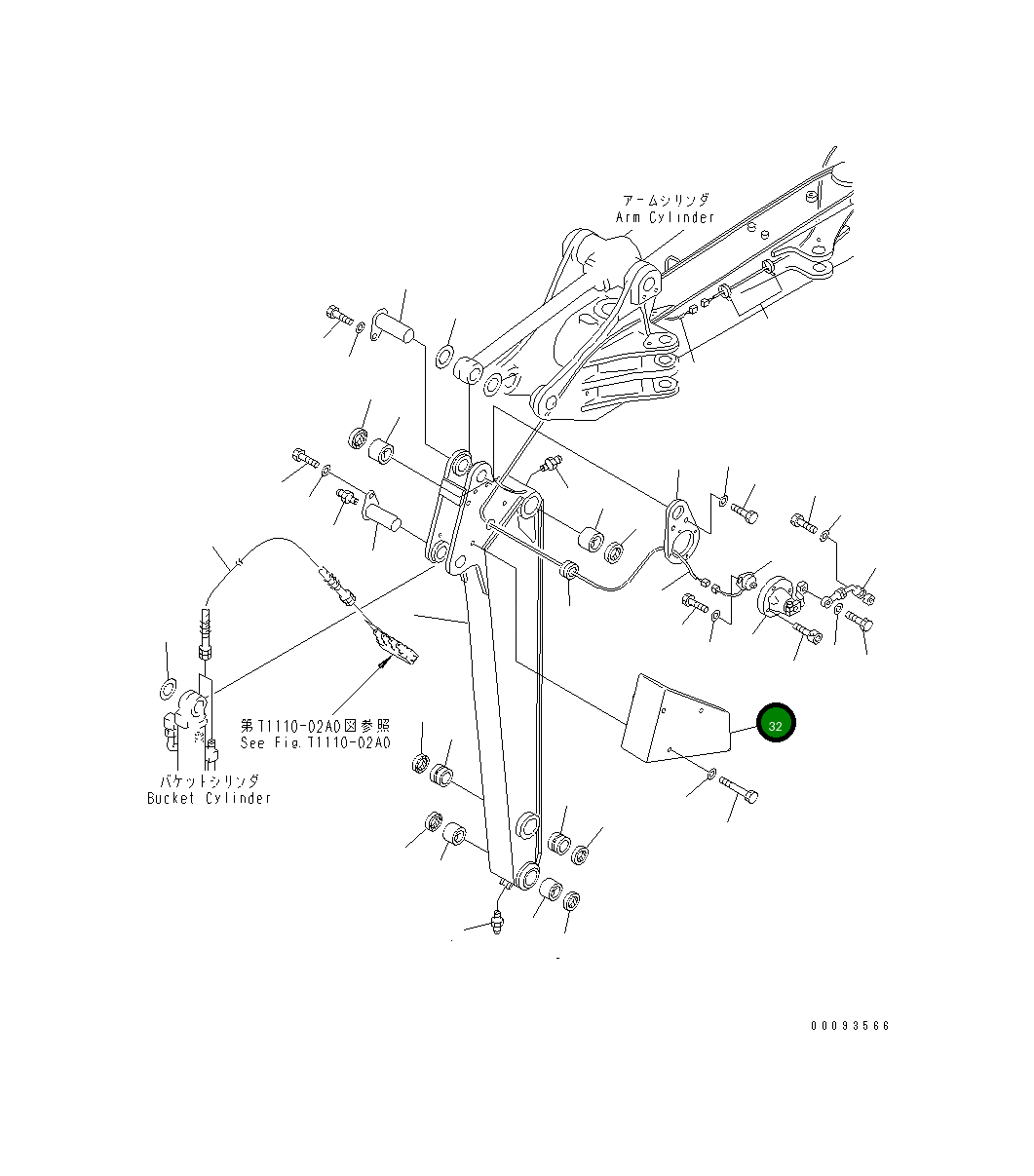 Крышка 21U-70-22960 Komatsu