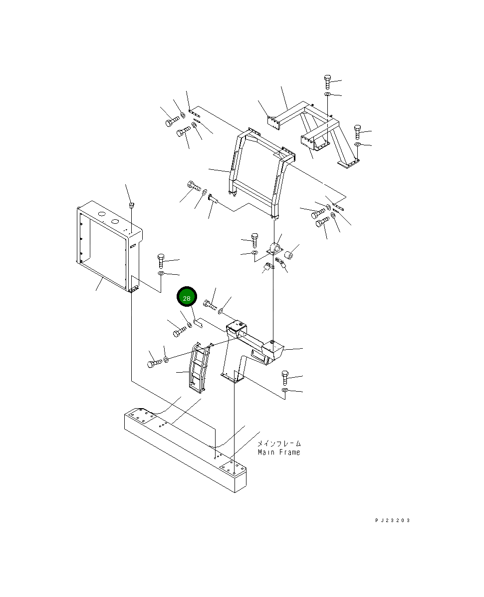Крышка 561-89-67780  Komatsu