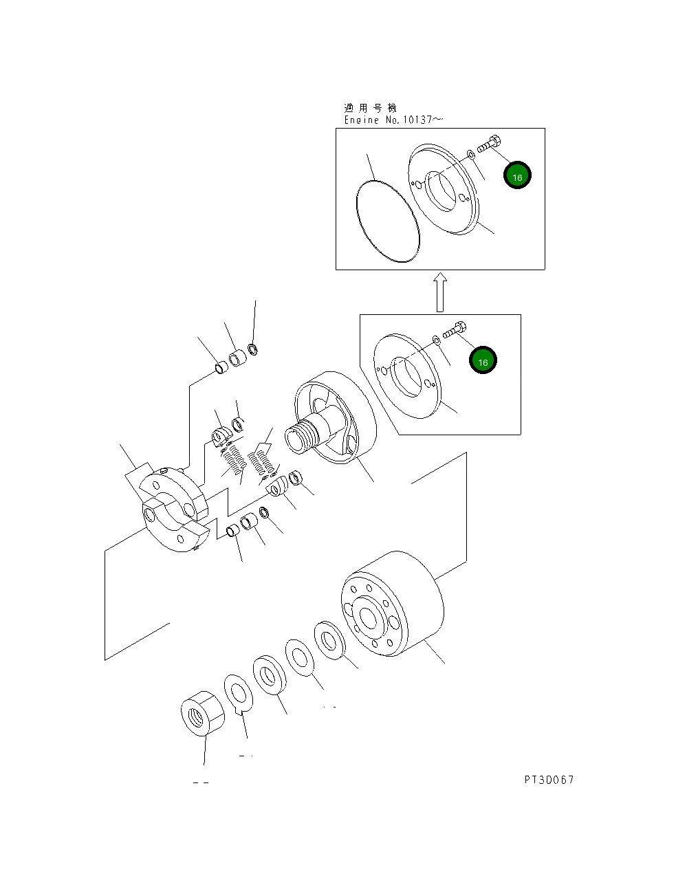 Болт DK156439-0000 Komatsu