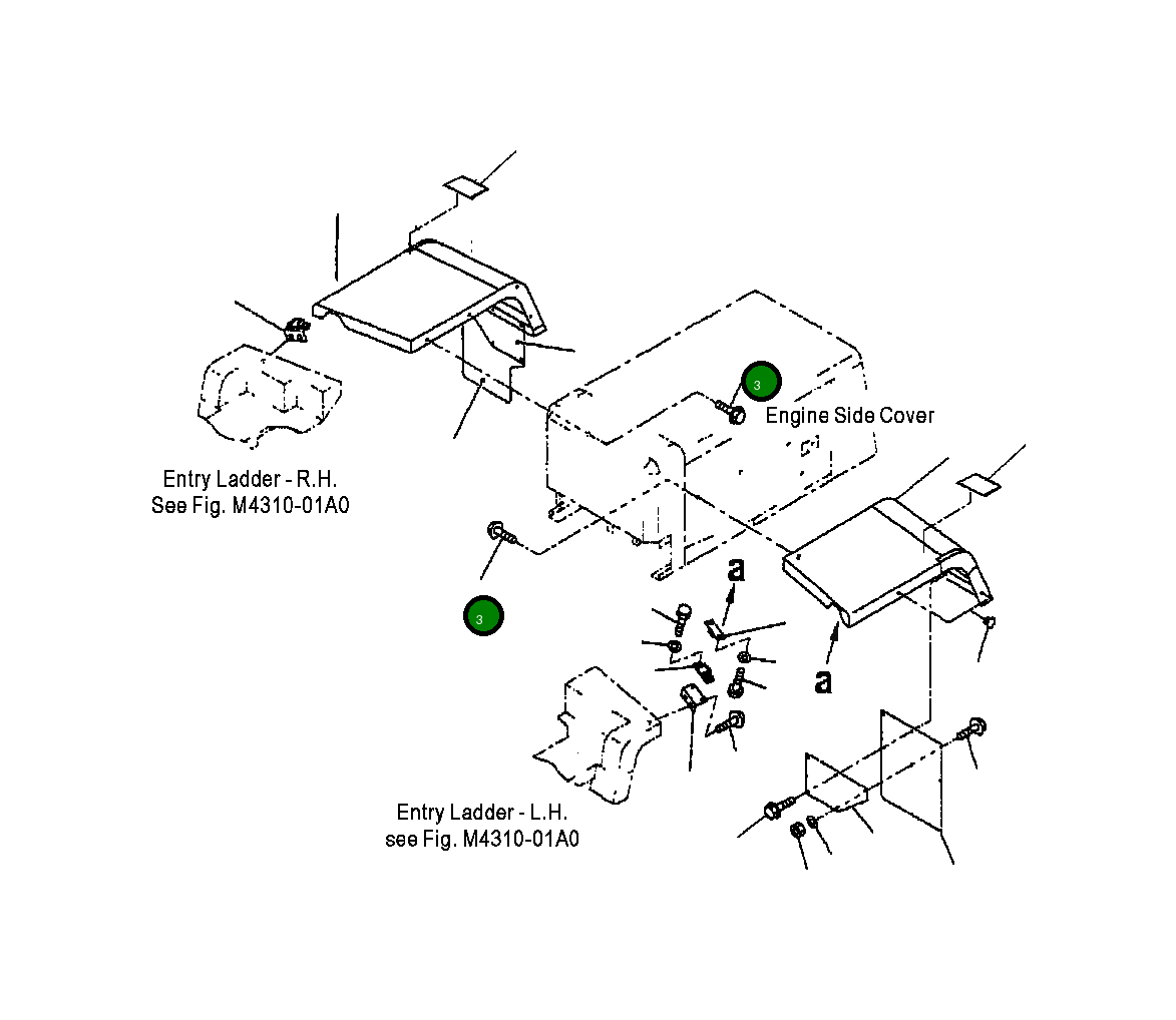 Болт 01435-1220 Komatsu