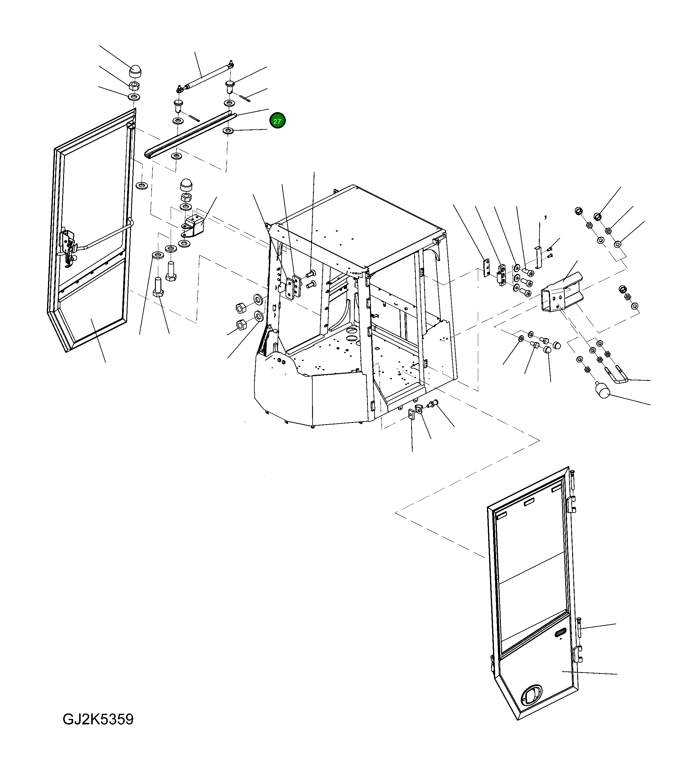 Крышка 423-56-H3830 Komatsu