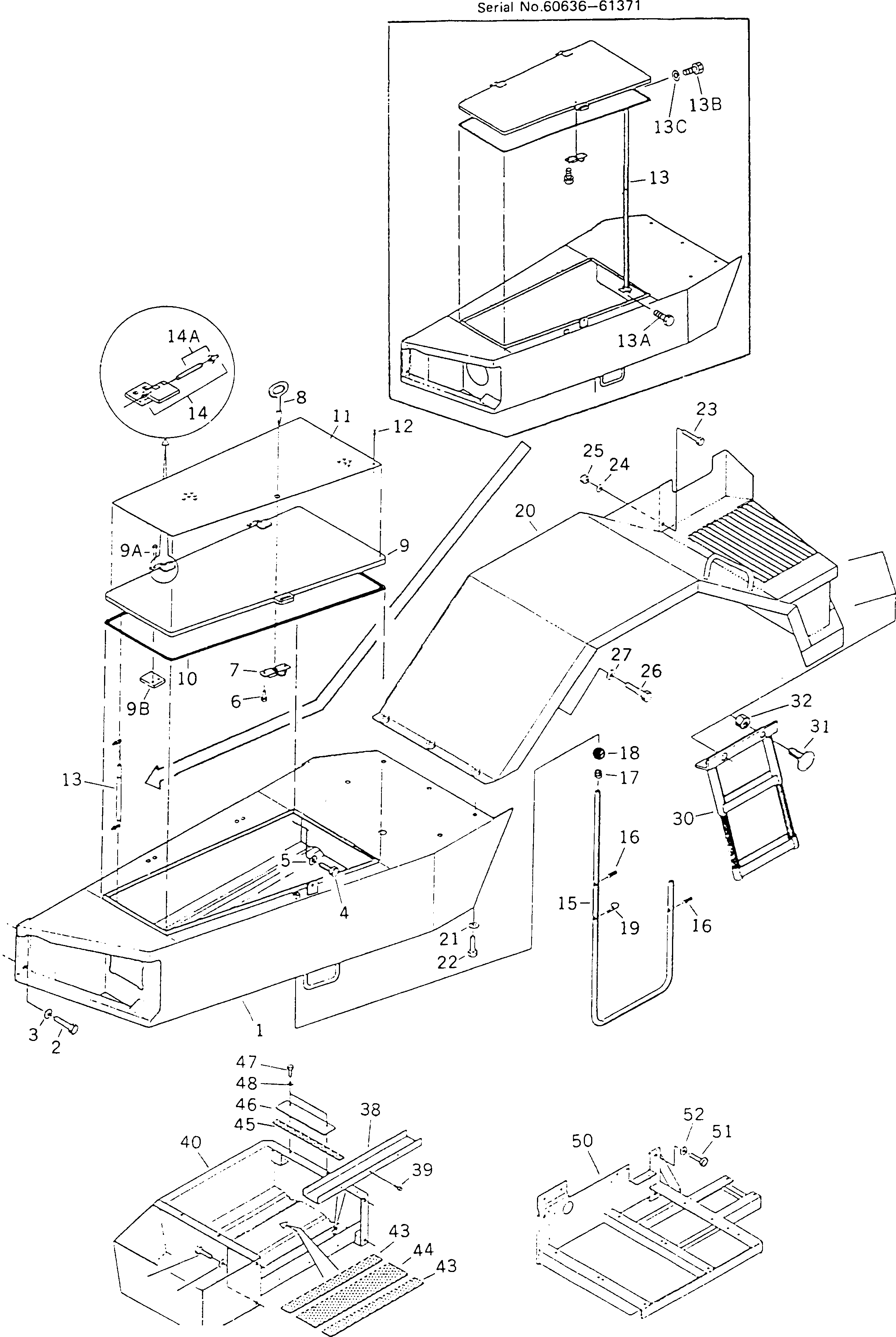 Болт BW061471  Komatsu
