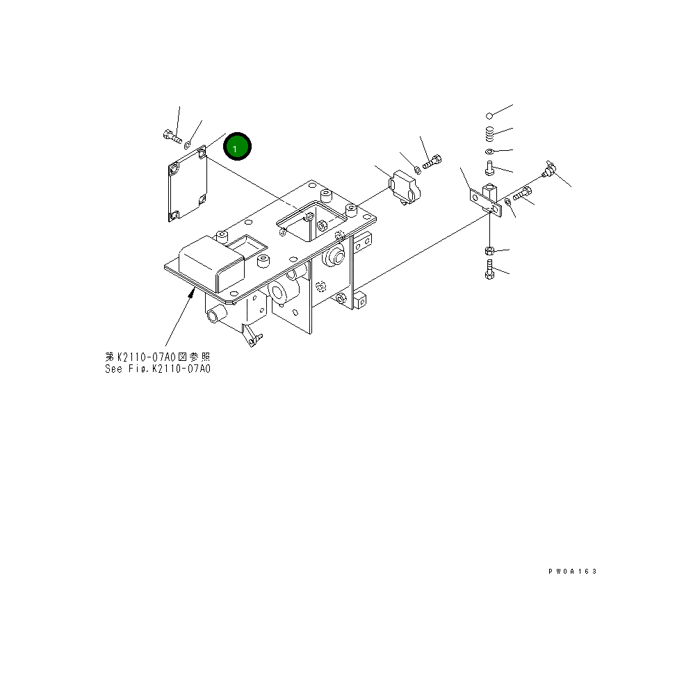 Крышка 12G-43-51151 Komatsu