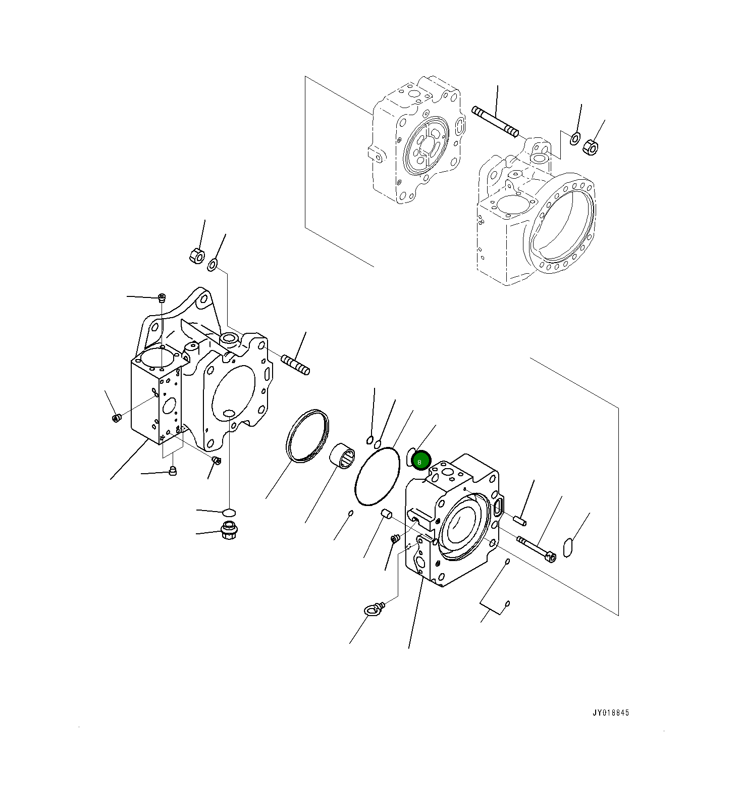 Кольцо уплотнительное (O-Ring) 07000-B2135 Komatsu