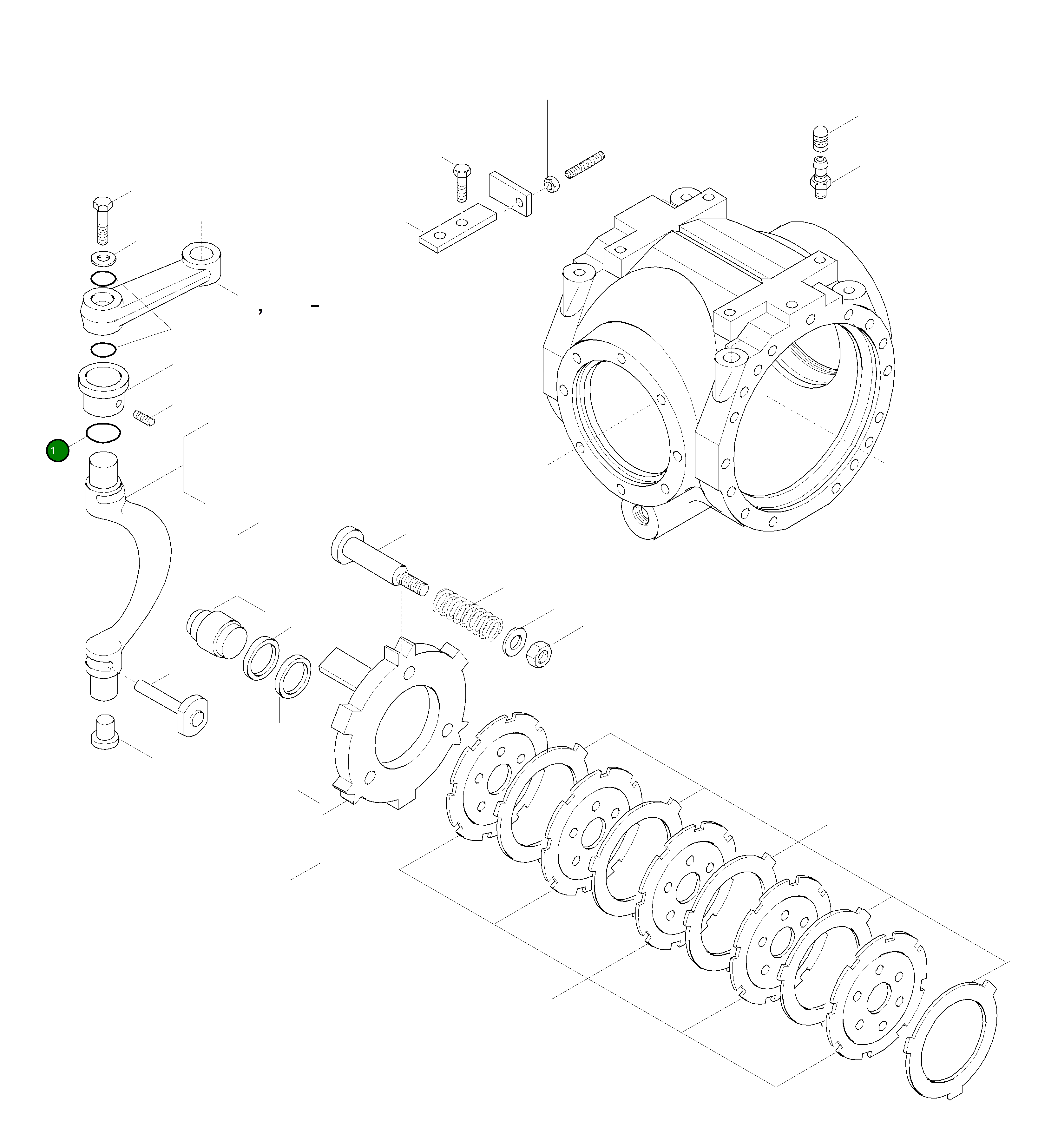 Кольцо уплотнительное (O-Ring) 42U-23-H0P70 Komatsu