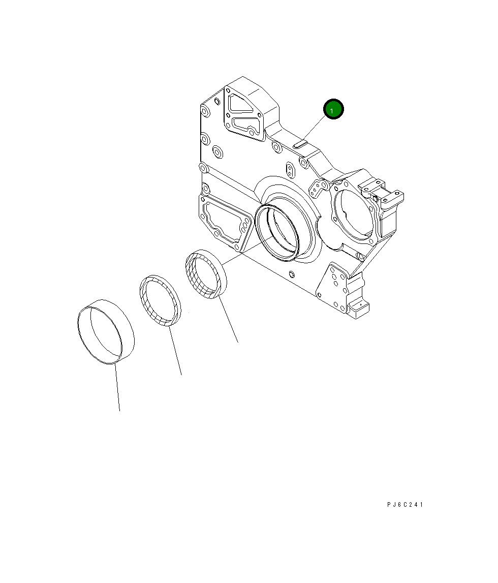 Крышка 6240-21-3210 Komatsu