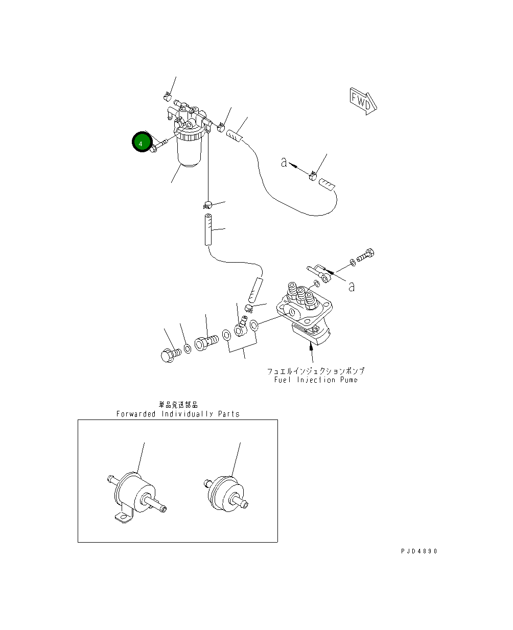 Болт 456-778 Komatsu