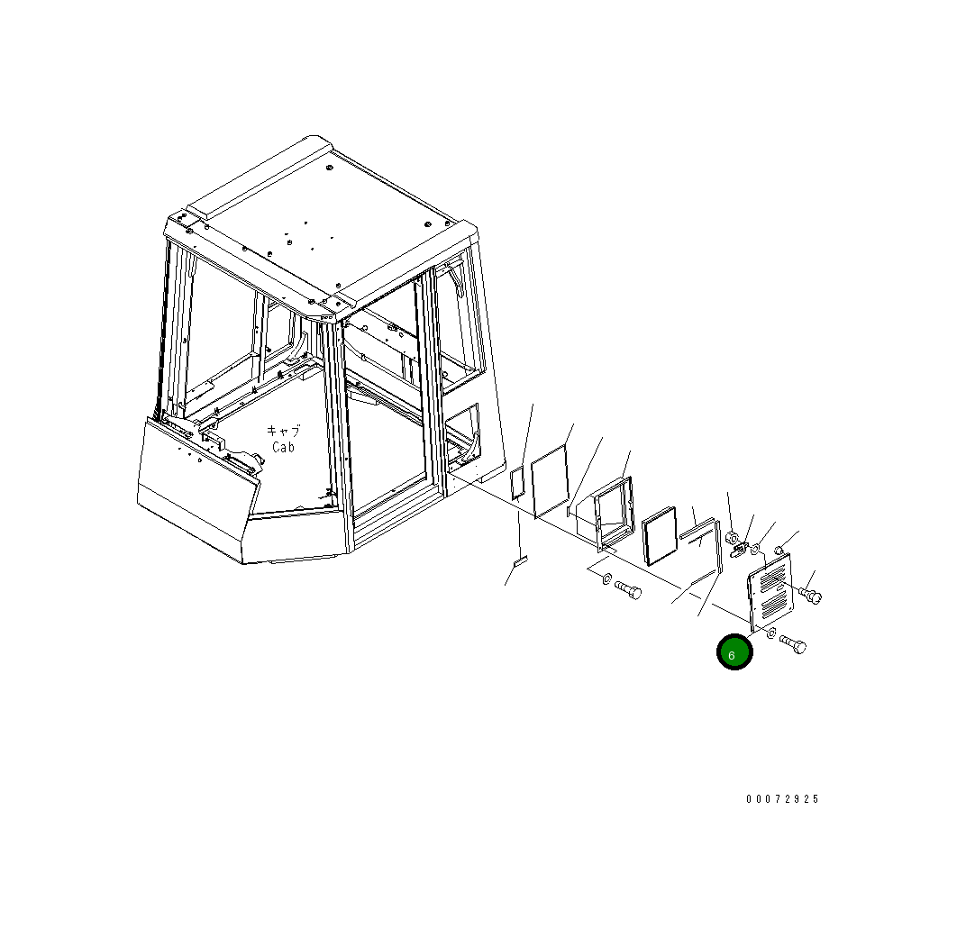 Крышка 426-56-31431 Komatsu