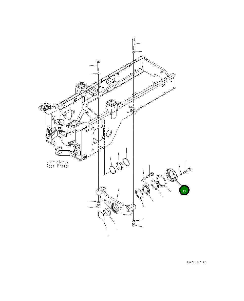 Крышка 416-46-37140  Komatsu