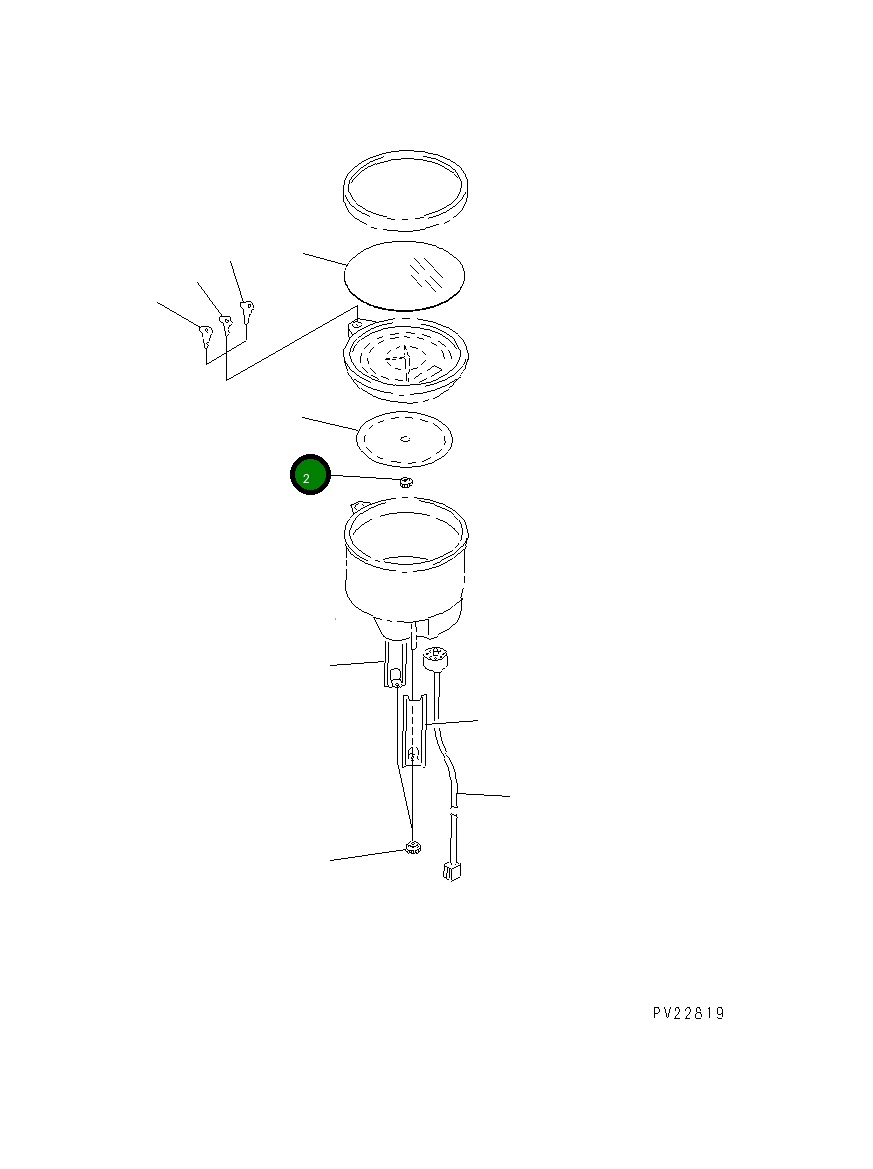 Кольцо YZ762842-020  Komatsu